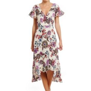 Patrons of Peace Floral Wrap Dress